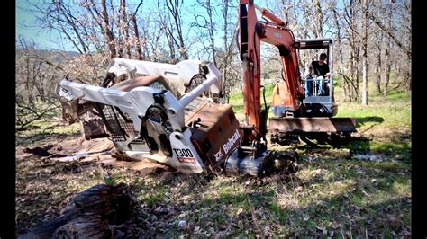 how to pull out stuck skid steer|how to unstuck a skid steer.